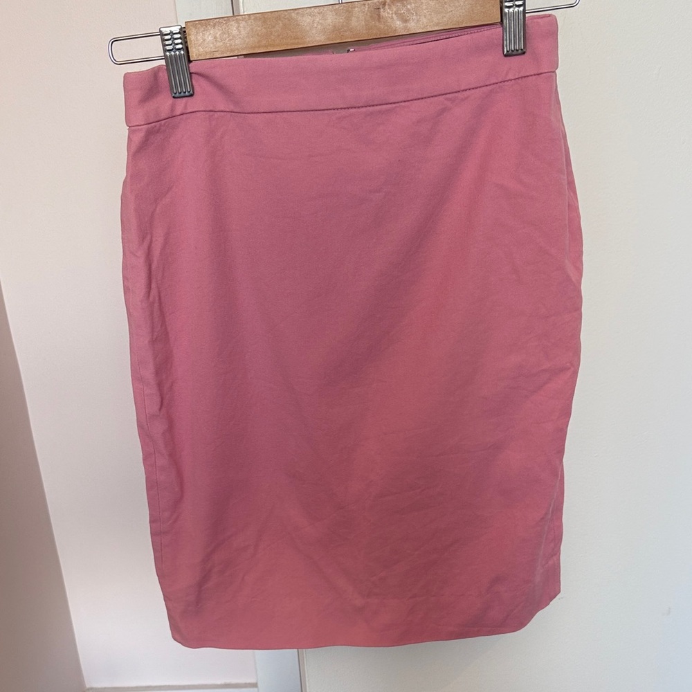 J.Crew No 2 Pencil Skirt Petal Pink 0P